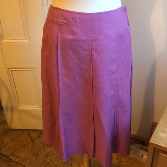 Linen blend skirt - Picture 3 of 10